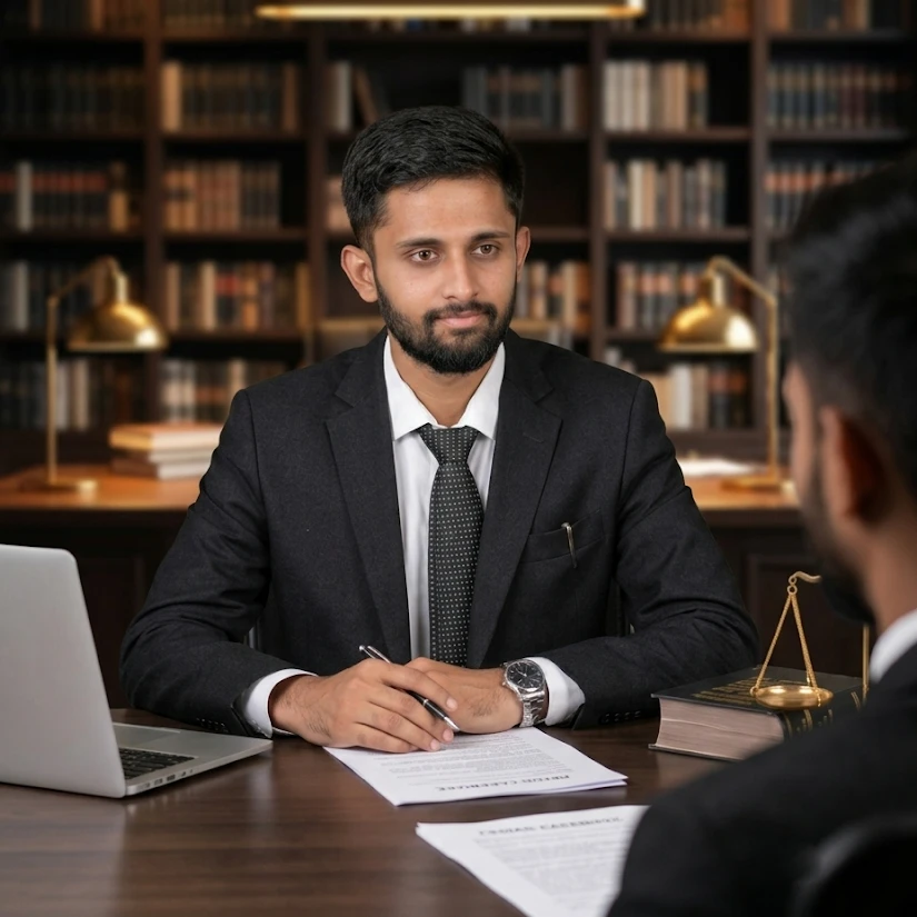 Legal consultation with Advocate E.A. Ashwin Datha at EA Legal Bangalore