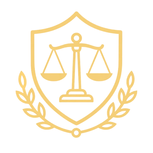 Ethical representation icon with shield, laurel and justice scales