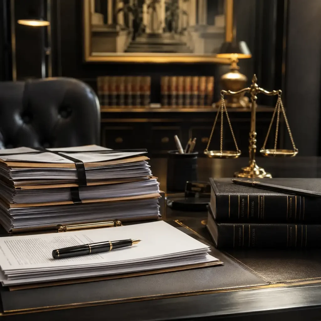 High Court legal case records and petition files in Bangalore law office