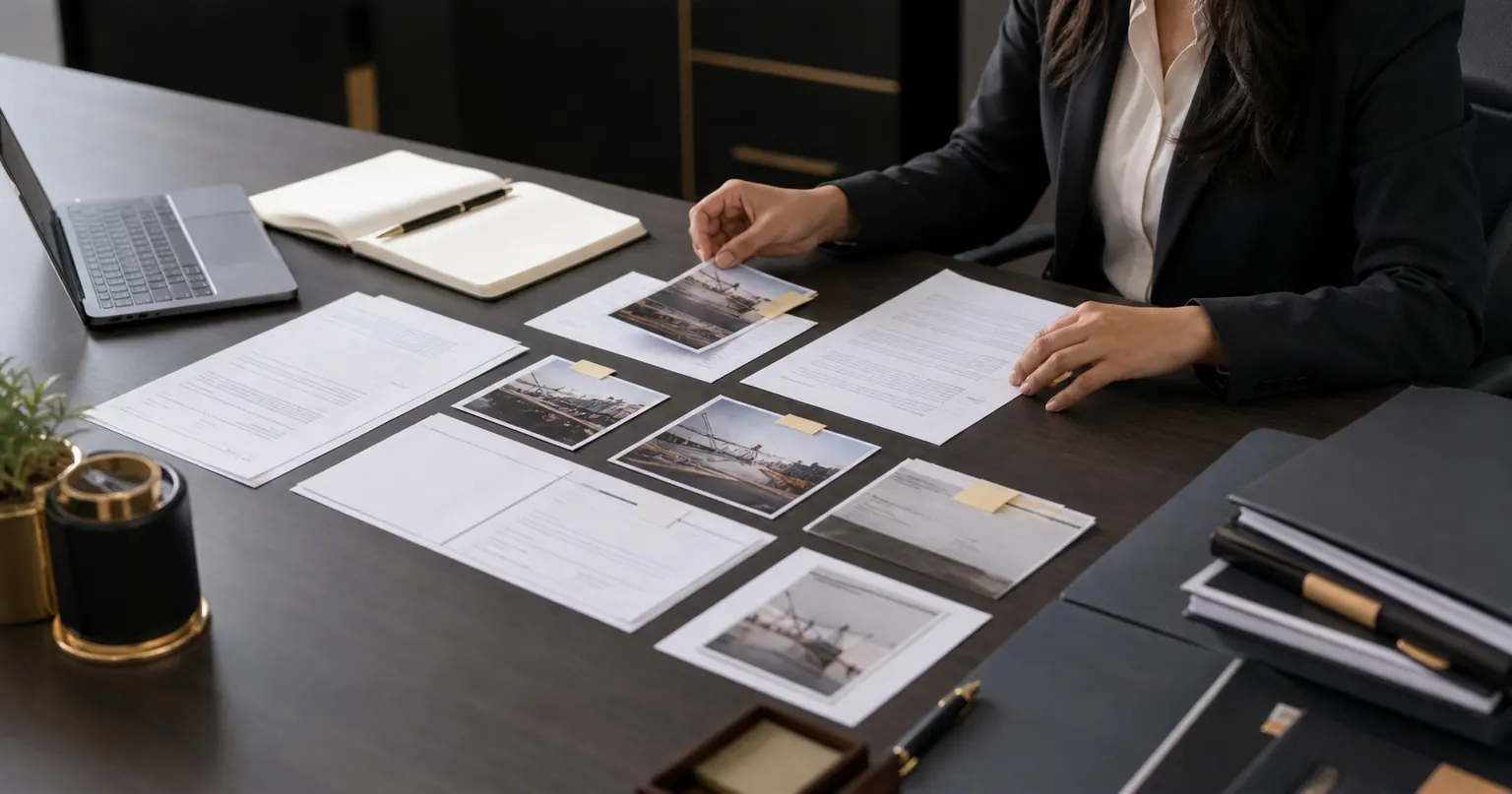 In-house legal professional organising evidence of a commercial contract breach